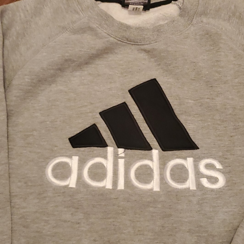 Adidas Gray Sweatshirt size 14/16 - Picture 2 of 4